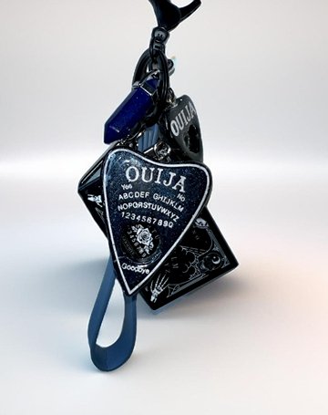 Ouija Board Keychain with Wristlet and Spooky Charms - Adorrible