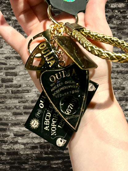 Ouija Board Keychain with Wristlet and Spooky Charms - Adorrible