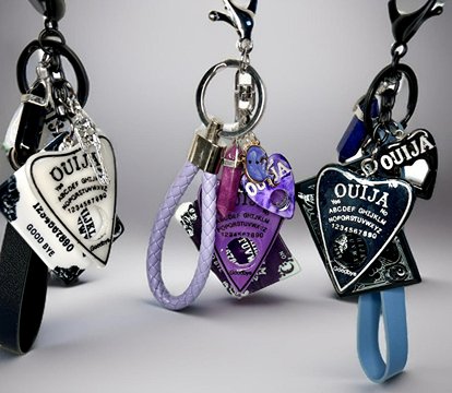 Ouija Board Keychain with Wristlet and Spooky Charms - Adorrible