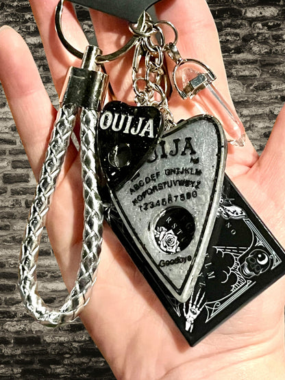 Ouija Board Keychain with Wristlet and Spooky Charms - Adorrible