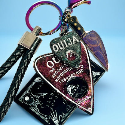 Ouija Board Keychain with Wristlet and Spooky Charms - Adorrible