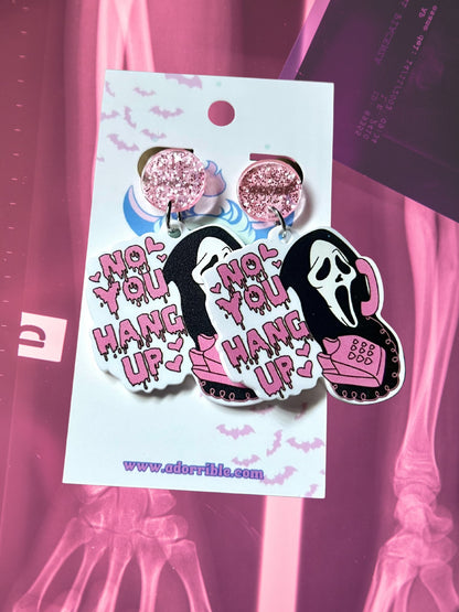 Pastel Goth Ghostface Earrings - Adorrible