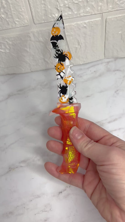 Cute Halloween Themed Resin Decorative Fake Dagger