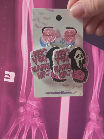 Pastel Goth Ghostface Earrings