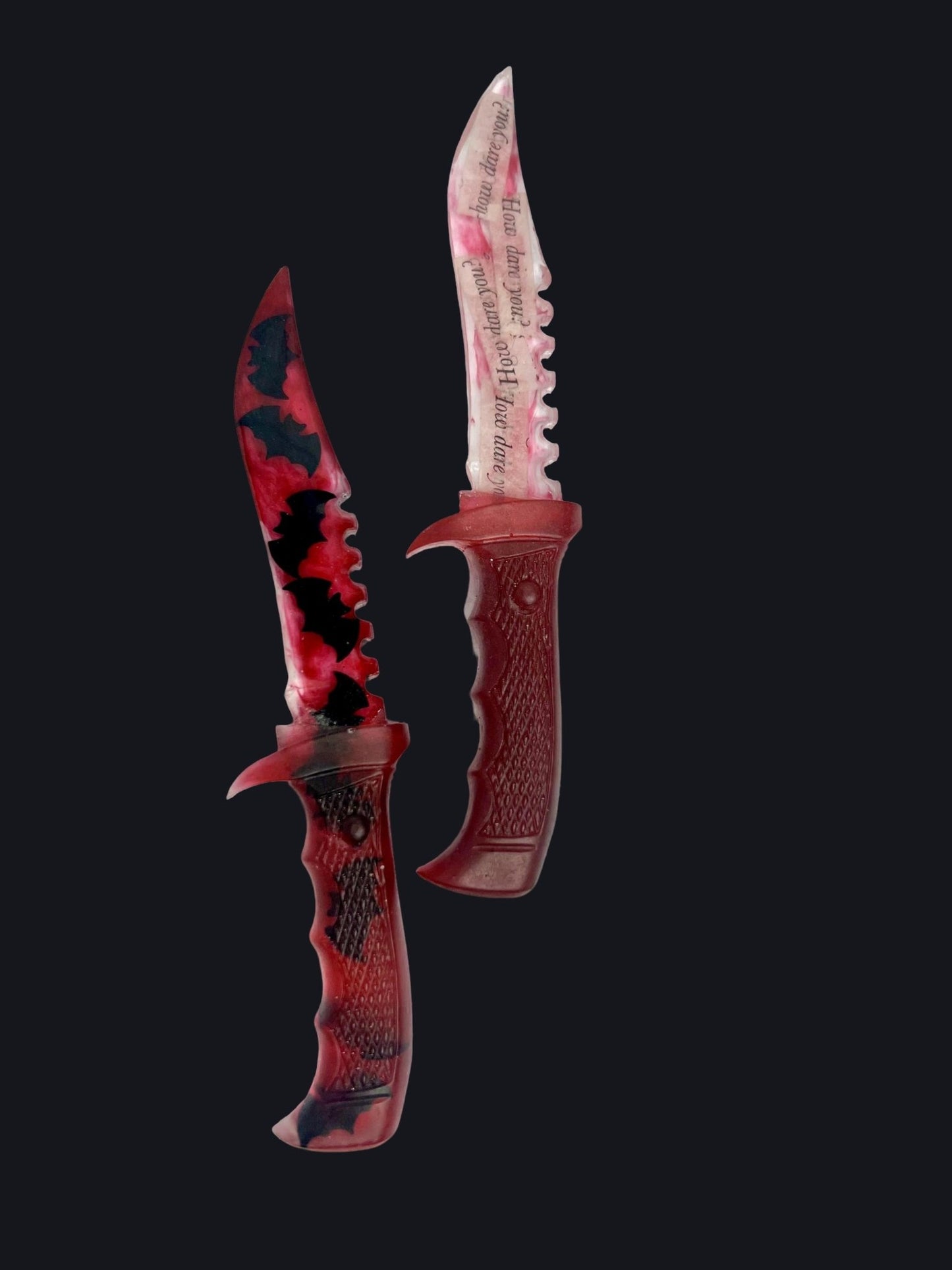 Red Resin Fake Daggers - Adorrible