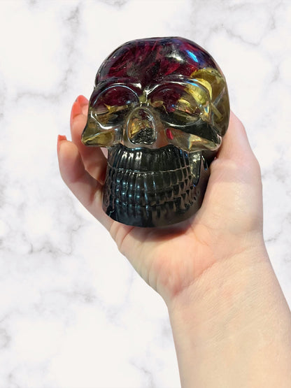 Rose Resin Skull - Adorrible