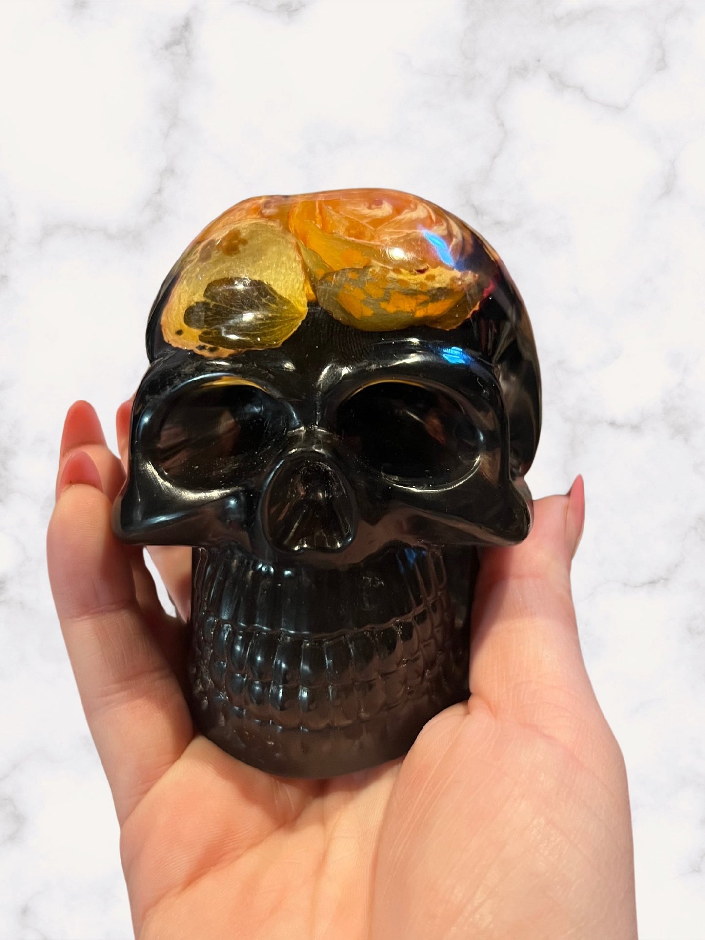 Rose Resin Skull - Adorrible