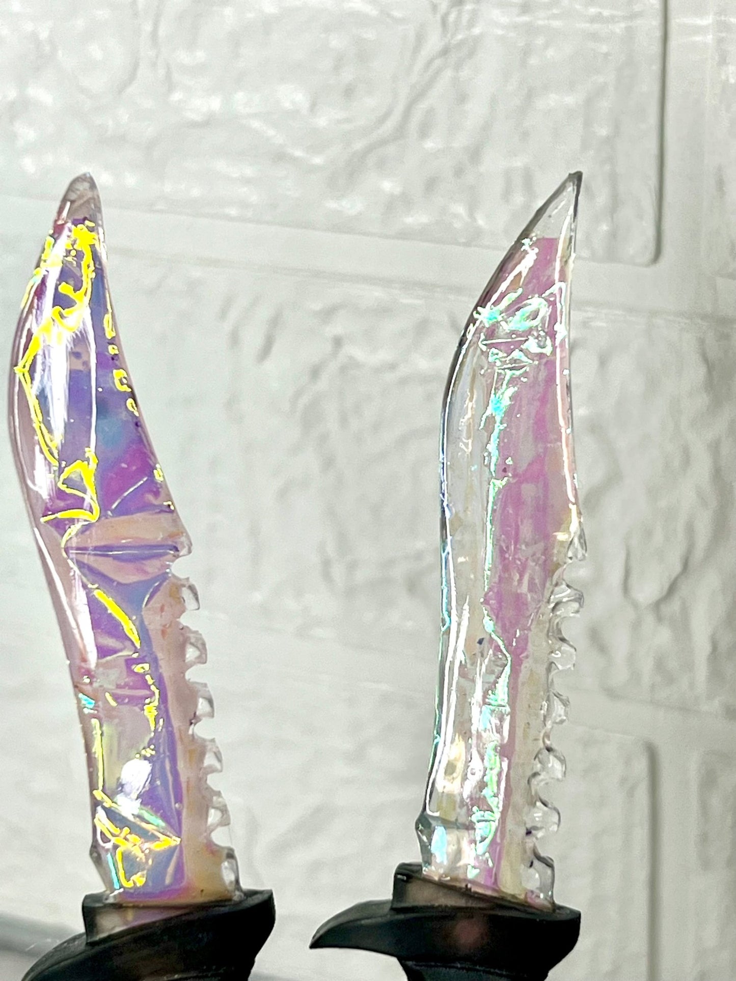 Small Iridescent Blade Decorative Daggers - Adorrible