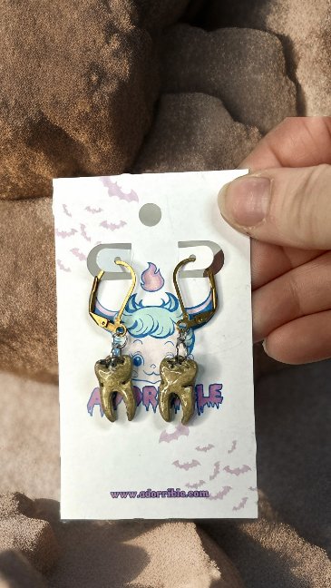 Tooth Earrings - Adorrible