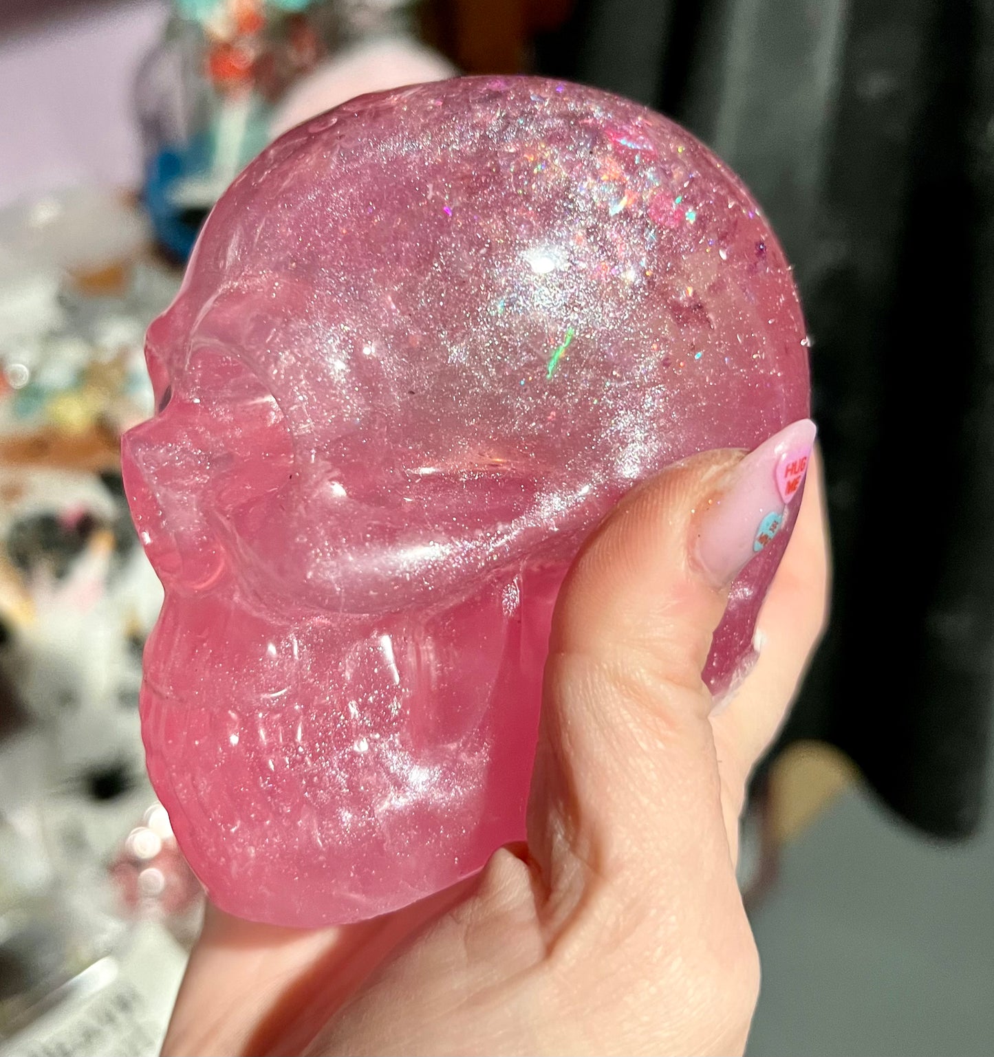 Mega Snow Globe Style Liquid Core Shakable Skulls